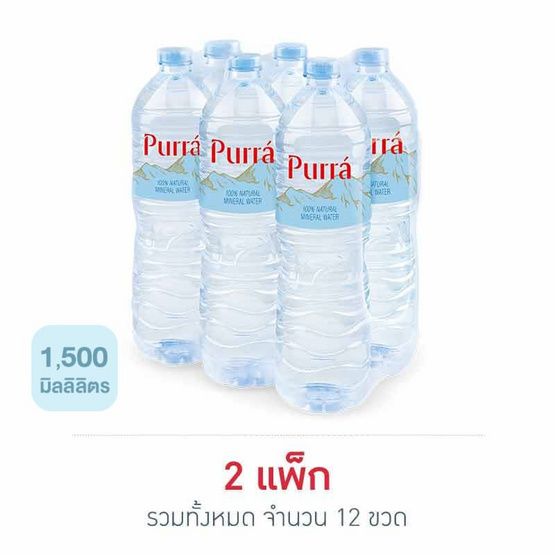 Purra — минеральная вода, 1500 мл × 6
