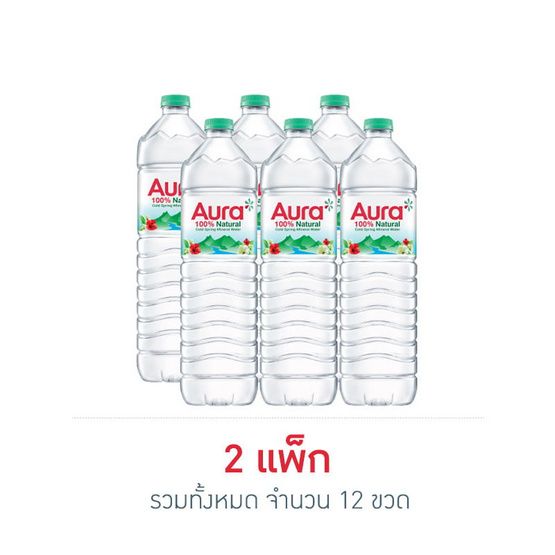 Aura — минеральная вода, 1500 мл × 6