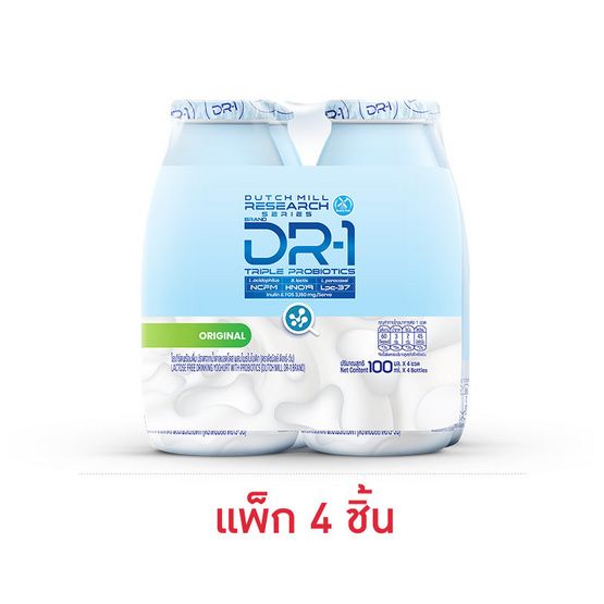 Dutch Mill DR-1 — питьевой йогурт, натуральный, 100 мл × 4
