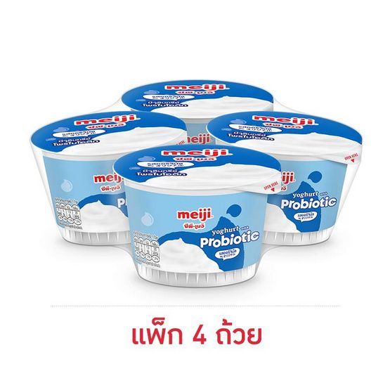 Йогурт Meiji, натуральный, 90 г × 4