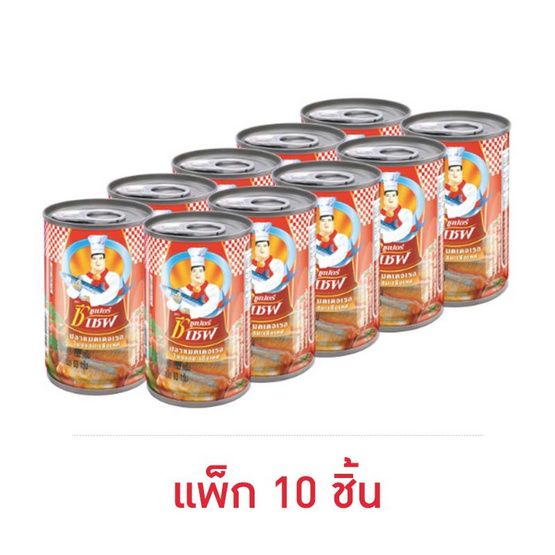 Super C Chef — скумбрия консервированная, 155 г × 10