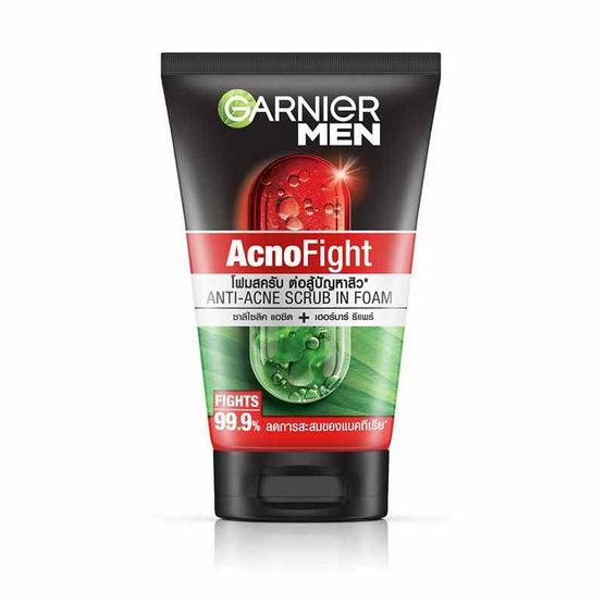Garnier Men AcnoFight — пенка-скраб от прыщей, 100 мл