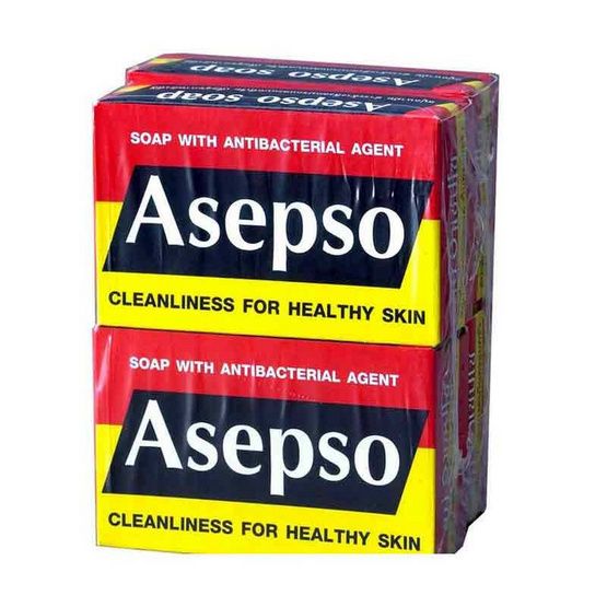 Asepso — антибактериальное мыло, оригинал, 80 г × 4