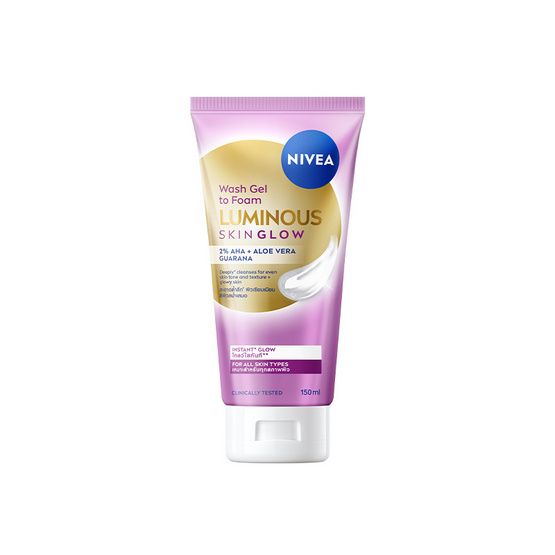 Nivea — Luminous Skin Glow, гель-в-пенку, 150 мл