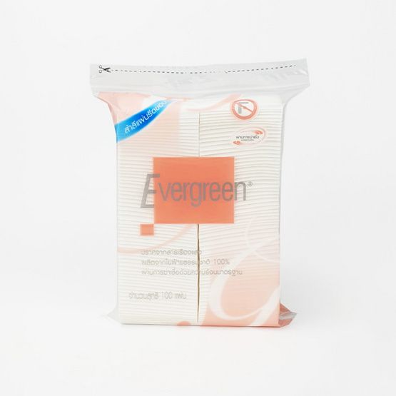 Evergreen — ватные диски с прошитым краем, 100 шт