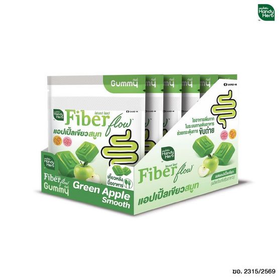 Handy Herb Fiber Flow — клетчатка, зелёное яблоко, 6 саше