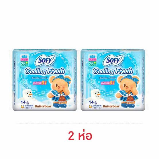 Sofy Cooling Fresh Super Slim 0.1 — прокладки, 25 см, 14 шт